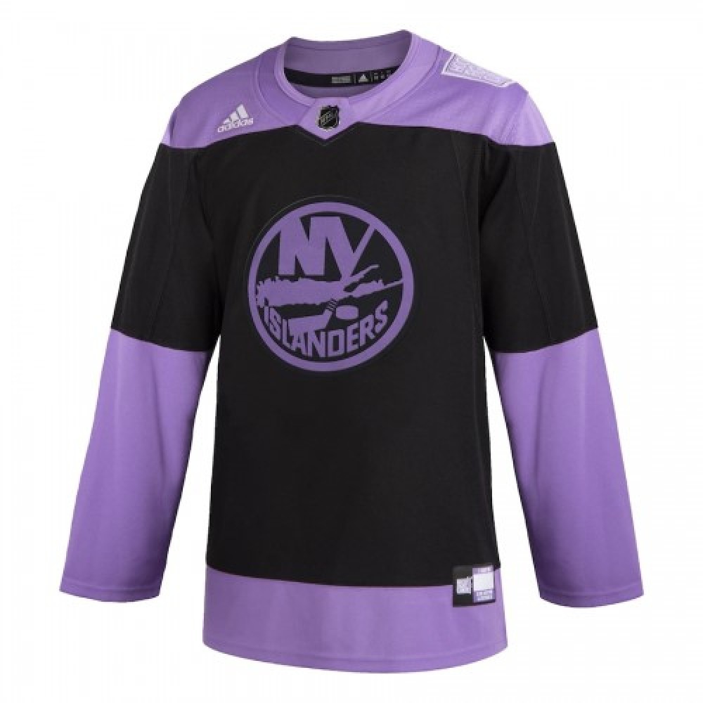 Men's New York Islanders adidas Black Hockey Fights Cancer Custom Practice Jersey-Pro Kit Vault | Brand New 26/27 Sports Jerseys
